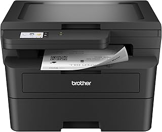 Беспроводной компактный монохромный многофункциональный лазерный принтер Brother HL-L2480DW с функциями копирования и сканирования, двусторонней печати, мобильной печати и черно-белой съемки | Включает пробную подписку Refresh (1), работает с Alexa
