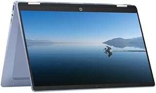 HP 2025 Portable x360 Chromebook, 14-дюймовый трансформируемый сенсорный IPS-экран с разрешением Full HD, процессор Intel до 3,39 ГГц, 4 ГБ DDR4, 64 ГБ памяти, сверхбыстрый Wi-Fi 6-го поколения, Chrome OS, цвет Dale Blue, восстановленный.