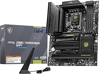 Игровая материнская плата MSI MAG Z890 Tomahawk WiFi (поддерживает процессоры Intel Core Ultra Series 2, LGA 1851, DDR5, PCIe 5.0, M.2, SATA, LAN 5 Гбит/с, USB Type-C, Wi-Fi 7, Bluetooth 5.4, Thunderbolt 4, ATX)