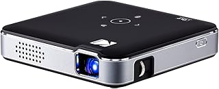 Миниатюрный портативный пико-проектор KODAK Luma 150 Ultra Mini — черный, со встроенным аккумулятором и динамиком, поддержкой 1080p, беспроводной LED DLP-проектор для просмотра фильмов и видео в поездках, подключается к iPhone и Android.