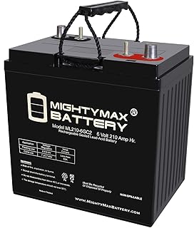 Аккумулятор Mighty Max Battery ML210-6GC2-6 Вольт 210 Ач, двухконтактный, перезаряжаемый SLA AGM для гольф-каров.