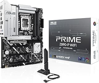 Материнская плата ASUS PRIME Z890-P WIFI Z890 LGA 1851 ATX, поддержка процессоров Intel® Core™ Ultra Series 2, поддержка Advanced AI PC, 14+1+1+2 силовых каскадов, DDR5, PCIe® 5.0, Thunderbolt™ 4, USB Type-C®, 4 слота M.2, Wi-Fi 7, 2,5 Гбит/с.