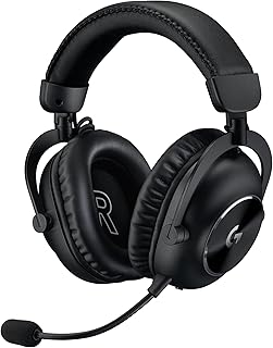 Игровая беспроводная гарнитура Logitech G PRO X 2 Lightspeed: беспроводные игровые наушники с микрофоном, 50-мм графеновыми драйверами, объемным звучанием 2.0/2.0—7.1, Bluetooth/USB/3,5 мм Aux, для PS4/PS5/PC/Nintendo Switch — черная.
