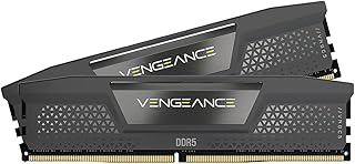Оперативная память CORSAIR VENGEANCE DDR5 64 ГБ (2x32 ГБ) DDR5 6000 МГц CL30 AMD EXPO Intel XMP iCUE Compatible – серая (CMK64GX5M2B6000Z30)