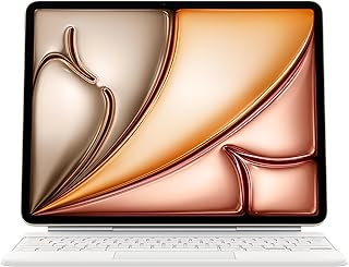Apple Magic Keyboard: клавиатура и чехол для iPad Air 13 дюймов (M2 и M3), английский язык (США) — белый