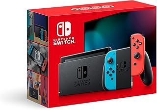 Nintendo Switch™ с неоново-синими и неоново-красными контроллерами Joy-Con™ (обновлённая версия)