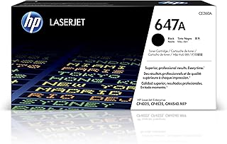 Черный тонер-картридж HP 647A | Совместим с цветными принтерами HP Color LaserJet Enterprise CP4025, CP4525 серии | CE260A