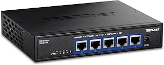 Коммутатор TRENDnet TEG-S750 с 5 портами 10G, 5 портов RJ-45 10G, коммутационная способность 100 Гбит/с, поддержка соединений 2.5G и 5G-Base-T, разветвитель Ethernet, соответствует требованиям NDAA и TAA, пожизненная гарантия, черный.