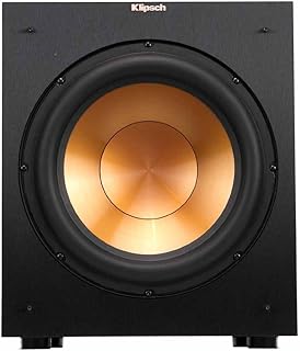 Klipsch R-12SW Мощный сабвуфер с глубокими басами, фронтальным расположением динамика, 12-дюймовым медным излучателем, мощностью 400 Вт, цифровым управлением, размерами 14" x 18,5" x 16"