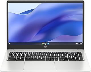 HP 15.6 HD Premium Chromebook, процессор Intel Celeron N 3.7 ГГц Turbo Speed, 8 ГБ оперативной памяти, 64 ГБ SSD, сверхбыстрый Wi-Fi до 1700 Мбит/с, Chrome OS, цвет Arctic Silver