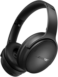 Беспроводные Bluetooth-наушники Bose QuietComfort с активным шумоподавлением и микрофоном, глубокими басами, до 24 часов воспроизведения, черные.