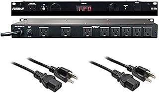 Кондиционер питания и защита от перенапряжения Furman M-8Dx Merit X Series с 8 розетками, светодиодным вольтметром и двумя индикаторами, а также удлинительный кабель Hosa 18 калибра.