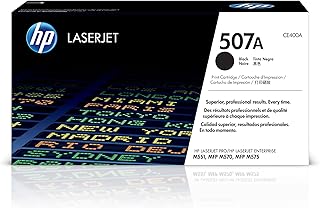 Черный тонер-картридж HP 507A | Совместим с цветными принтерами HP LaserJet Enterprise 500 M551, MFP M575, HP LaserJet Pro 500 MFP M570 Series | CE400A