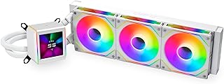 Система жидкостного охлаждения Lian Li GA II LCD 360MM AIO - процессоры Asetek 8-го поколения - 2,88-дюймовый IPS LCD-экран - запись видео и фотографий с экрана - предустановленные вентиляторы ARGB с возможностью последовательного подключения или вентиляторы UNI FAN SL-INF (GA2ALCD36INW)