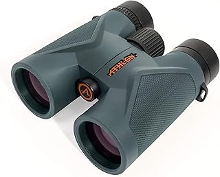Бинокль Athlon Optics 8x42 Midas UHD серого цвета с ED-стеклом, подходит для взрослых и детей, мощный бинокль для охоты, наблюдения за птицами и многого другого.