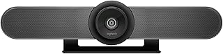 Система видеоконференцсвязи Logitech MeetUp, Ultra HD 4K/1080p/720p, 3 микрофона/регулируемые динамики, широкий угол обзора 120°, для ПК/Mac/ноутбука/Macbook/планшета - черная