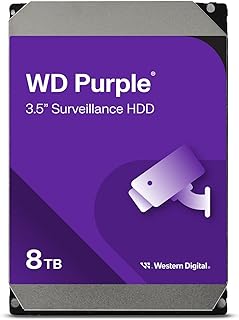 Внутренний жесткий диск Western Digital WD Purple Surveillance 8 ТБ - SATA 6 Гбит/с, 128 МБ кэш-памяти, 3,5 дюйма - WD84PURZ