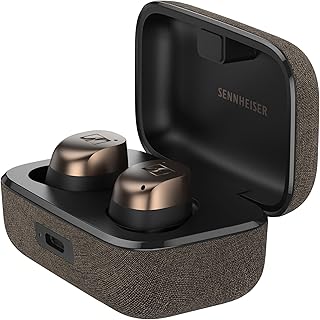Наушники Sennheiser MOMENTUM True Wireless 4 Smart Earbuds с Bluetooth 5.4, кристально чистым звуком, удобным дизайном, 30-часовым временем автономной работы, адаптивным шумоподавлением, технологией LE Audio и Auracast — цвет «Черный медь».