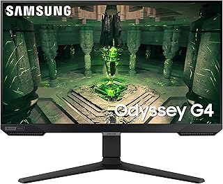Игровой монитор SAMSUNG Odyssey G4 Series 25 дюймов, FHD, IPS, 240 Гц, 1 мс, совместимость с G-Sync, AMD FreeSync Premium, HDR10, сверхширокоформатный игровой экран, DisplayPort, HDMI, полностью регулируемая подставка, LS25BG402ENXGO