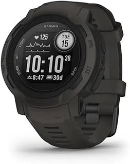 Garmin 010-02626-10 Instinct 2, прочные часы для активного отдыха с GPS, созданы для любых погодных условий, поддерживают несколько GNSS, позволяют прокладывать маршруты с помощью функции Tracback и многое другое, цвет графитовый.