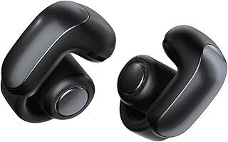 Беспроводные наушники Bose Ultra Open Bluetooth, технология OpenAudio для комфортного использования, удобная конструкция с креплением на голову, объемный звук, до 48 часов воспроизведения, черный цвет.