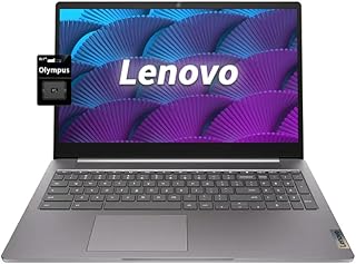 Lenovo 15,6-дюймовый Chromebook FHD — четырехъядерный процессор Intel N4120 (> N4020), 4 ГБ ОЗУ, 128 ГБ памяти (64 ГБ eMMC + 64 ГБ SD-карта), ноутбук для дома и учебы, с камерой для защиты конфиденциальности, Wi-Fi 6, HDMI 1.4, Chrome OS, цвет «арктический серый».