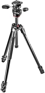 Штатив Manfrotto 290 Xtra из алюминия, состоящий из трех секций, с трехпозиционной панорамно-наклонной головкой 804.