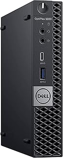 Настольный компьютер Dell OptiPlex 5060 Micro | Шестиядерный процессор Intel i5 (2.1 дюйма) | 16 ГБ оперативной памяти DDR4 | 512 ГБ PCIe | Windows 11 Professional | Домашний или офисный ПК Dell OptiPlex (восстановленный)