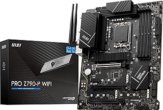 Материнская плата MSI PRO Z790-P WiFi ProSeries (поддерживает процессоры Intel 12-го/13-го/14-го поколений, LGA 1700, DDR5, PCIe 5.0, M.2, LAN 2,5 Гбит/с, USB 3.2 Gen2, HDMI/DP, Wi-Fi 6E, Bluetooth 5.3, ATX)