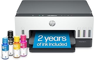 HP Smart Tank 6001 Беспроводной многофункциональный принтер, сканер и копир с возможностью заправки чернилами, в комплекте 2 года чернил, идеально подходит для дома (2H0B9A)