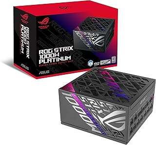 Блок питания ASUS ROG Strix 1000W Platinum (полностью модульный, сертифицирован по стандарту 80 Plus Platinum, ATX 3.1, Cybenetics Lambda A+, GaN MOSFET, интеллектуальный стабилизатор напряжения, впервые реализованный для видеокарт, 10-летняя гарантия)