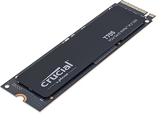 Crucial T705 2TB PCIe Gen5 NVMe M.2 SSD - до 14 500 МБ/с - готов к играм - внутренний твердотельный накопитель (ПК) - +1 месяц Adobe CC - CT2000T705SSD3