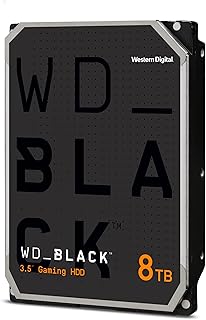 Жесткий диск Western Digital WD_Black Performance объемом 8 ТБ, 7200 об/мин, SATA 6 Гбит/с, кэш 256 МБ, 3,5 дюйма - WD8002FZBX