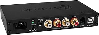 Цифровой сигнальный процессор Dayton Audio DSP-408 с 4 входами и 8 выходами, встроенным эквалайзером, кроссоверами, функцией выравнивания по времени и микшированием входов/выходов для домашней и автомобильной аудиосистемы.