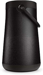 Портативная беспроводная Bluetooth-колонка Bose SoundLink Revolve+ (Series II) с микрофоном, водостойкая, с 360-градусным звуком, длительным временем автономной работы и ручкой, черная.