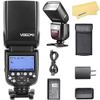 Фотовспышка Godox V860III-C для камер Canon, Speedlight 2.4G HSS 1/8000 с, 480 вспышек на полной мощности, литий-ионный аккумулятор 7.2 В/2600 мАч, время перезарядки 0.01-1.5 с, 10 уровней светодиодной моделирующей лампы.