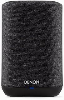 Беспроводная умная колонка Denon Home 150 – компактный дизайн, Wi-Fi и Bluetooth, встроенная система HEOS, встроенная Alexa, Siri и AirPlay 2, подключение к Spotify, поддержка нескольких комнат, черный цвет.