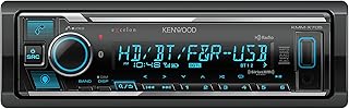 Автомагнитола Kenwood KMM-X705 Excelon Digital Multimedia — однодиновая, с Bluetooth, AM/FM HD-радио, встроенной Alexa, изменяемым цветом экрана, SiriusXM.