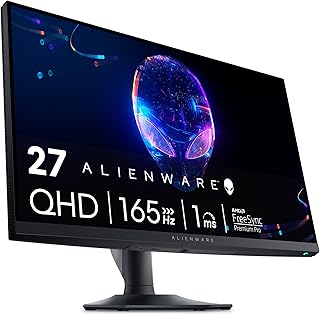 Игровой монитор Alienware AW2724DM — 27-дюймовый QHD (2560 x 1440) 180 Гц с разгоном, AMD FreeSync Premium Pro, NVIDIA G-SYNC, VESA — черный, черно-серебристый