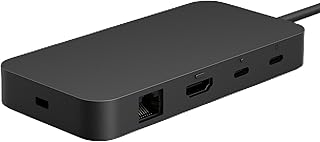 Док-станция Microsoft Surface USB4 – гигабитный Ethernet, USB-C на 2xUSB-C/1xUSB-A/HDMI (питание 65 Вт) – черная