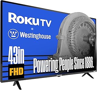 Телевизор Westinghouse Roku TV — 43-дюймовый смарт-телевизор, разрешение 1080p Full HD, Wi-Fi и мобильное приложение, LED-экран, совместимый с Apple HomeKit, Alexa и Google Assistant.