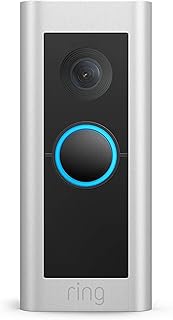 Проводной дверной звонок Ring Pro (новейшая модель) – лучший в своем классе с передовыми функциями (требуется существующая проводка для дверного звонка).