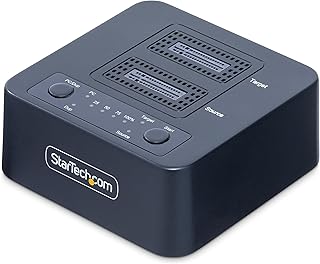 StarTech.com Дубликатор M.2 NVMe-накопителей 1:1, автономный клонер/копировщик M.2 SSD со скоростью 90 ГБ/мин, док-станция для двух отсеков M.2-накопителей с USB-C 3.2 20 Гбит/с