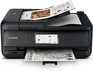 Canon PIXMA TR8620a — Многофункциональный принтер для дома и офиса | Копир | Сканер | Факс | Автоматическая подача документов | Фото, Документы | Airprint (R), Android, черный, Совместимость с Alexa