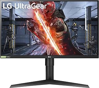 Игровой монитор LG UltraGear QHD 27 дюймов 27GL83A-B - IPS 1 мс (GtG), с поддержкой HDR 10, NVIDIA G-SYNC и AMD FreeSync, 144 Гц, черный