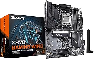 Материнская плата GIGABYTE X870 Gaming WIFI6 AMD AM5 LGA 1718, ATX, DDR5, 3X M.2, PCIe 5.0, USB4, WiFi 6, 2.5GbE LAN, EZ-Latch, 5-летняя гарантия.