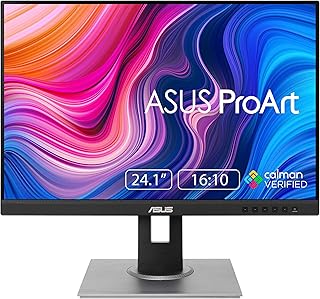 Монитор ASUS ProArt Display PA248QV 24,1 дюйма, WUXGA (1920 x 1200), соотношение сторон 16:10, 100% sRGB/Rec.709 ΔE < 2, IPS, DisplayPort, HDMI, D-Sub, сертифицирован Calman, антибликовое покрытие, регулировка наклона, поворота и высоты, черный.