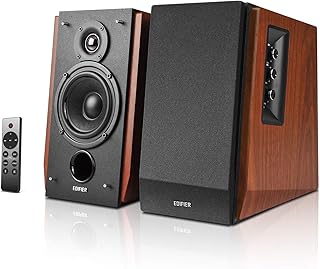 Активные полочные акустические системы Edifier R1700BTs с Bluetooth — беспроводные студийные мониторы ближнего поля 2.0 — 66 Вт RMS с линейным выходом для сабвуфера.