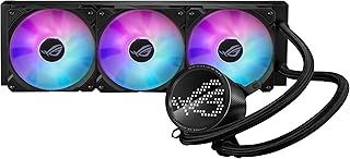 Система жидкостного охлаждения процессора ASUS ROG RYUO III 360 ARGB All-in-one AIO с 360-мм радиатором, помпой Asetek 8-го поколения, светодиодным дисплеем Anime Matrix™ и вентилятором ROG AF 12S ARGB.