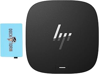 Комплект HP Thunderbolt Dock 120W G4 4J0A2AA#ABA с репликатором портов и концентратором Docztorm (универсальная док-станция Thunderbolt/USB-C, один кабель для зарядки, передача данных на ноутбуки любых марок).